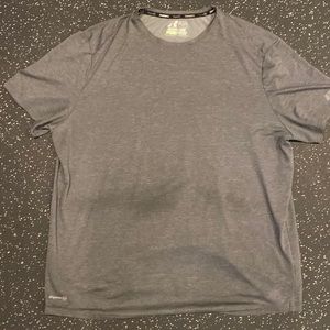 Men’s XL russel Dri power training fit athletic lightweight grey t shirt
